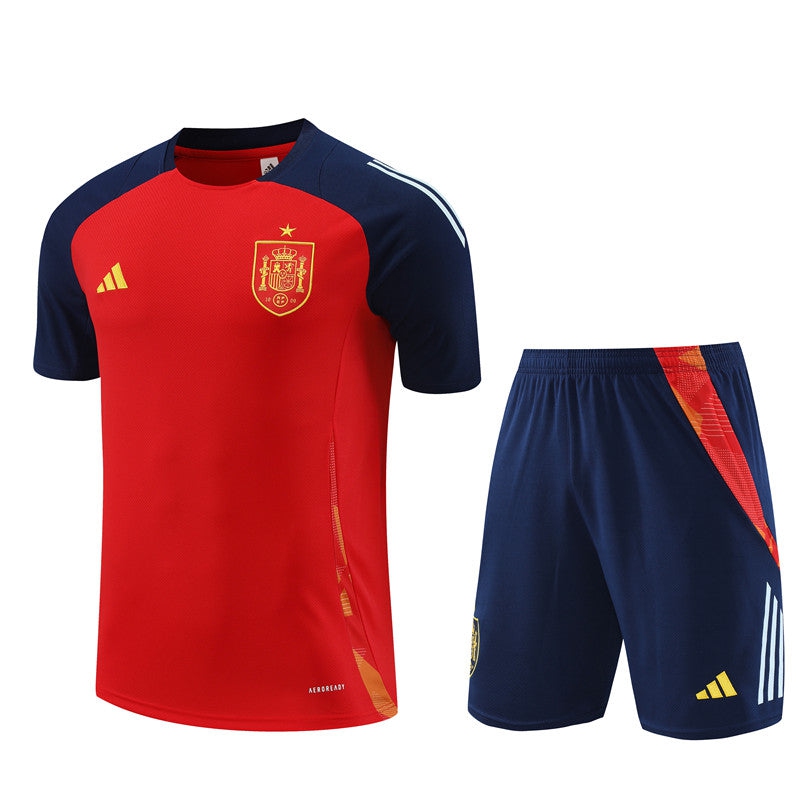 Spain Training Jersey/Shorts Set Red 2024/25 | Foot Sport-League Threads